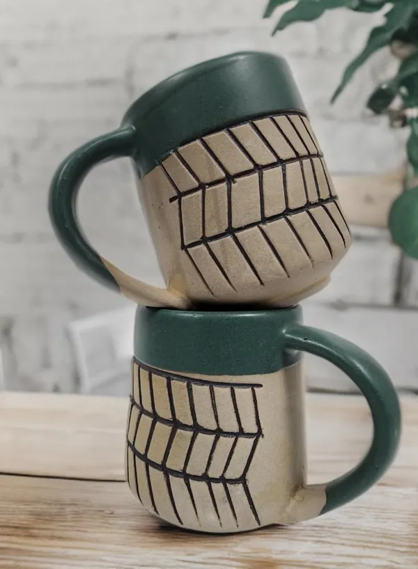 Dark_Green_All_New_Ladder_Print_Premium_Cup_Set_Pack_Of_2_Ceramic