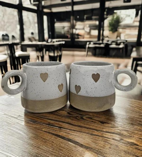 White_All_New_Premium_Heart_Print_Cup_Set_With_Color_Base_Pack_Of_2