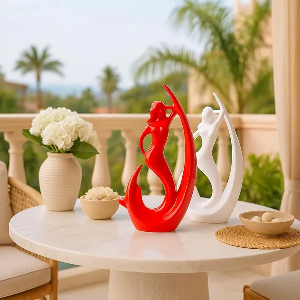 White_And_Red_Home_Decor_Ceramic_Angel_Figurines_Decorative_Showpiece