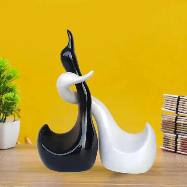 Black_And_White_Loving_Swans_Decorative_Figure_For_Home_Decor_Decorative_Item_Premium_Showpiece_For_Living_Room_Handmade_Ceramic_Sculpture_Set