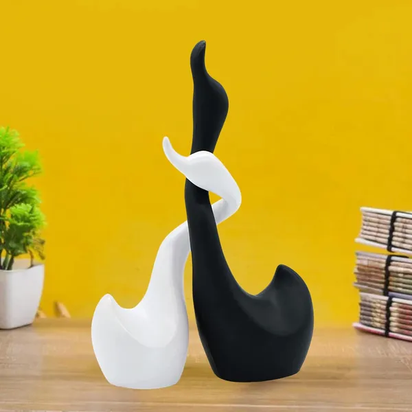 Black_And_White_Loving_Swans_Decorative_Figure_For_Home_Decor_Decorative_Item_Premium_Showpiece_For_Living_Room_Handmade_Ceramic_Sculpture_Set