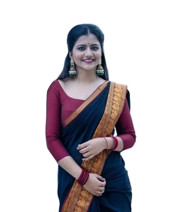 Bottle_Green_Cotton_Dharmavaram_Cotton_Silk_Saree_For_Women