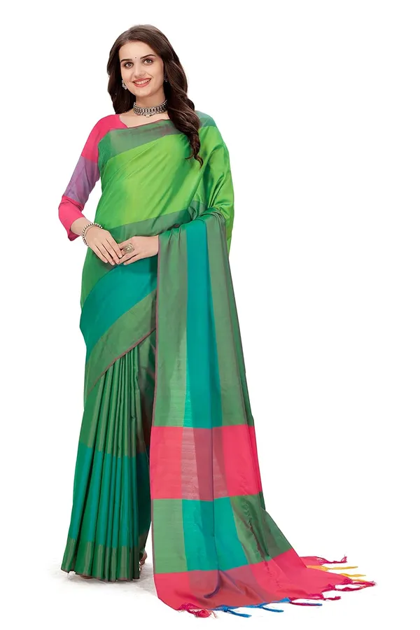 Blue_Cotton_Cotton_Silk_Saree_For_Women