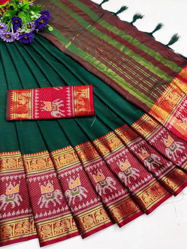 Purple_Silk_Banarasi_Patola_Silk_Saree_For_Women