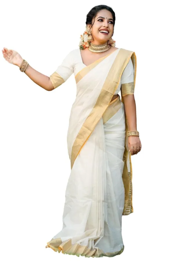 White_Cotton_Cotton_Silk_Saree_For_Women