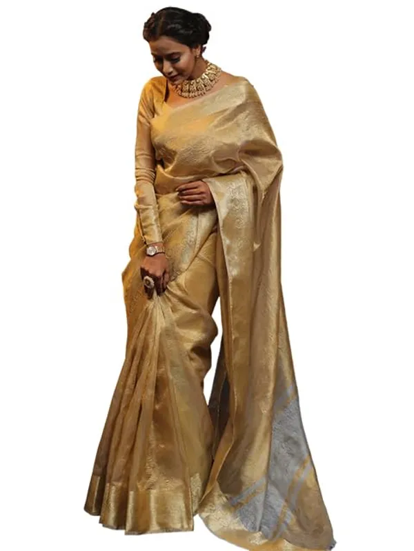 Gold_Organza_Banarasi_Organza_Saree_For_Women
