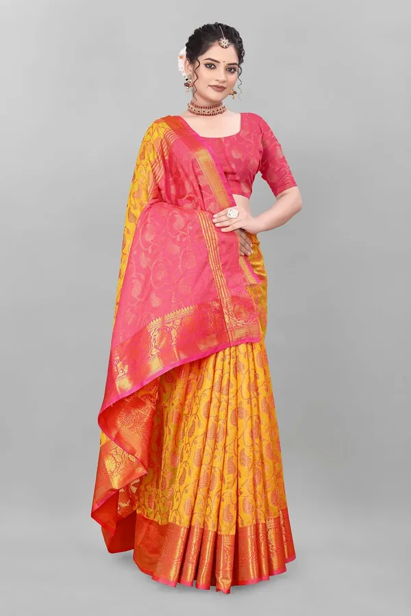 Mango_Silk_Organza_Saree_For_Women