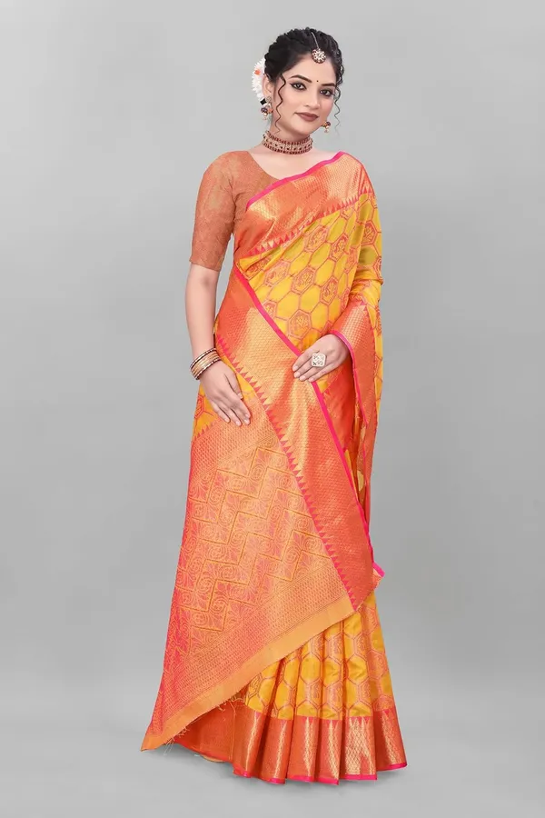 Mango_Silk_Organza_Silk_Saree_For_Women