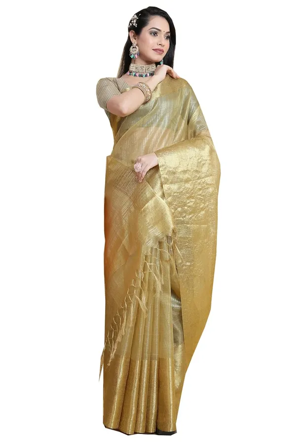 Gold_Banarasi_Silk_Organza_Silk_Saree_For_Women