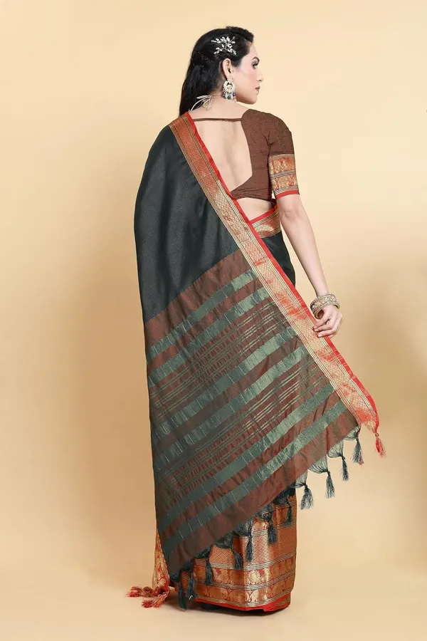 Black_Cotton_Silk_Kanjivaram_Cotton_Silk_Saree_For_Women