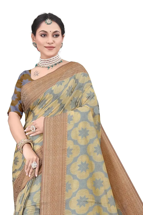 Brown_Cotton_Silk_Kanjivaram_Cotton_Silk_Saree_For_Women