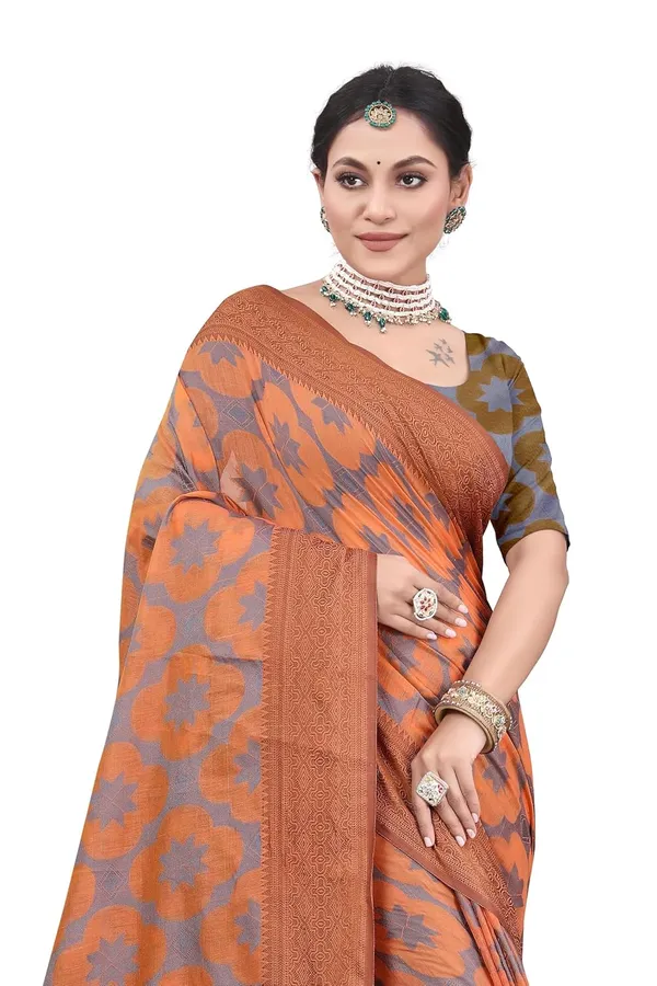 Brown_Cotton_Silk_Kanjivaram_Cotton_Silk_Saree_For_Women
