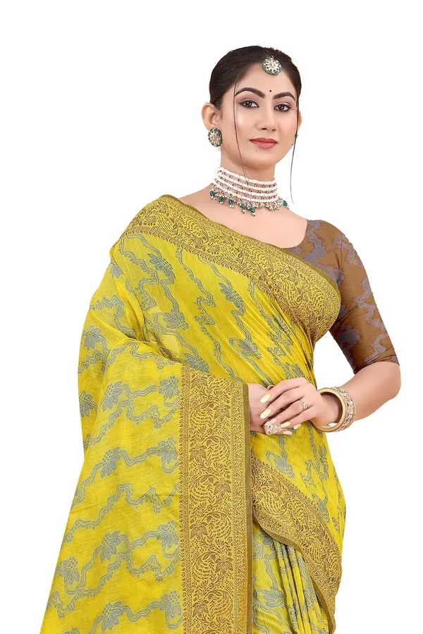Yellow_Cotton_Kanjivaram_Cotton_Saree_For_Women