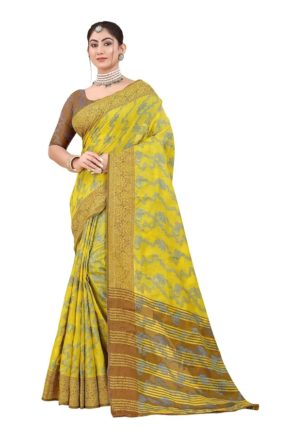 Yellow_Cotton_Kanjivaram_Cotton_Saree_For_Women