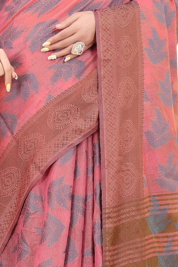 Pink_Cotton_Kanjivaram_Cotton_Silk_Saree_For_Women