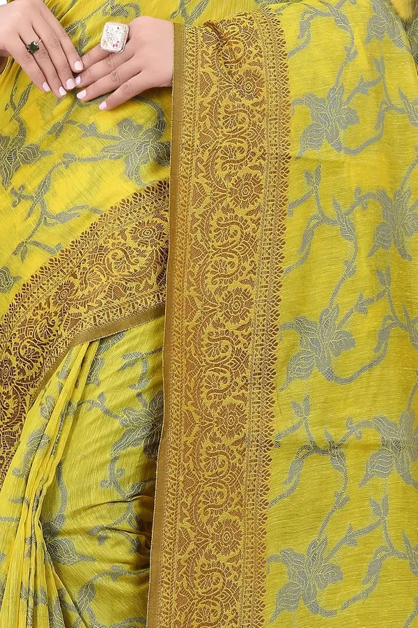 Yellow_Cotton_Kanjivaram_Cotton_Saree_For_Women