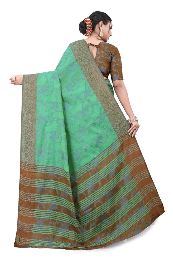Green_Cotton_Kanjivaram_Cotton_Saree_For_Women