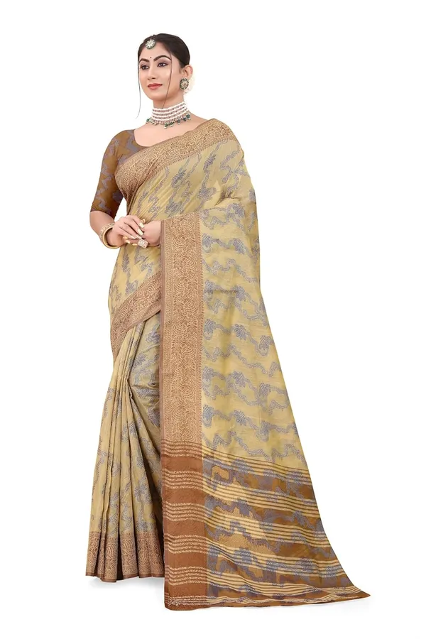Brown_Cotton_Kanjivaram_Cotton_Saree_For_Women