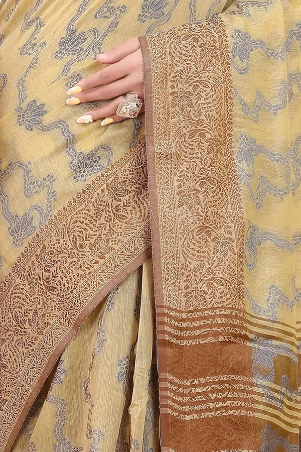 Brown_Cotton_Kanjivaram_Cotton_Saree_For_Women