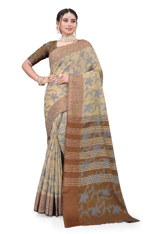Brown_Cotton_Kanjivaram_Cotton_Saree_For_Women