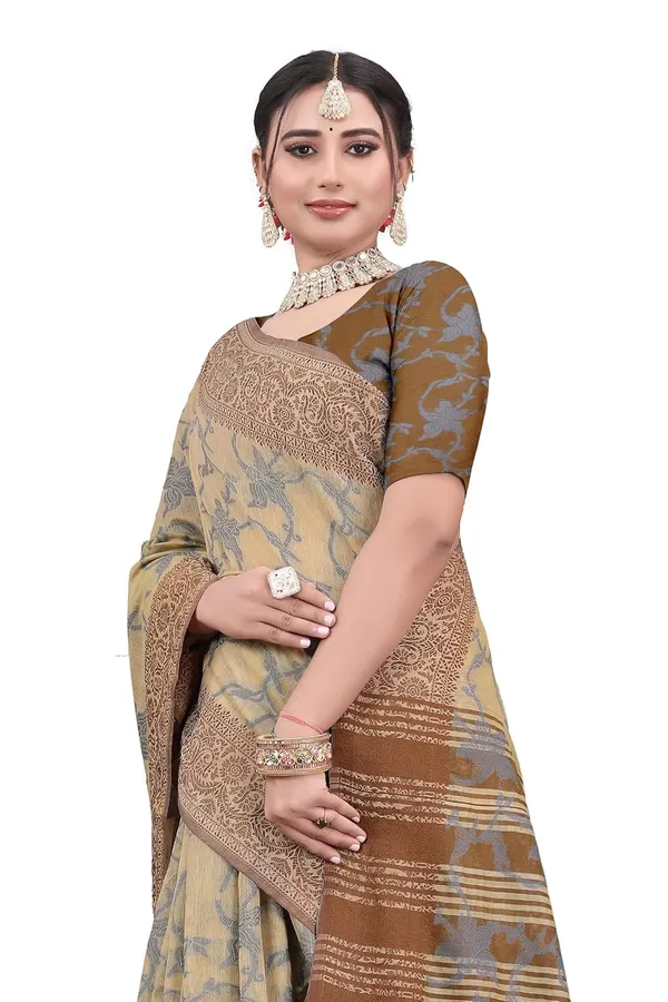 Brown_Cotton_Kanjivaram_Cotton_Saree_For_Women
