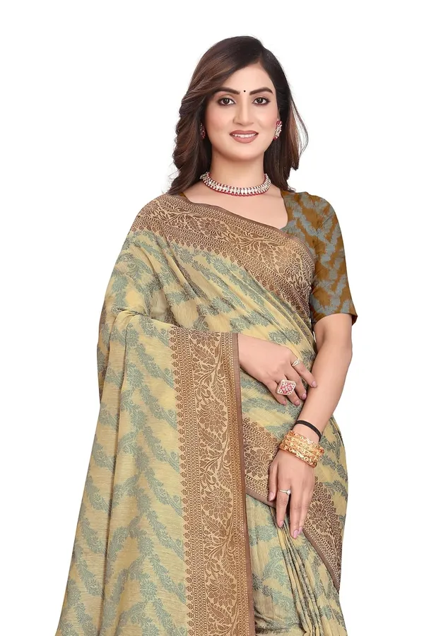 Brown_Cotton_Kanjivaram_Cotton_Saree_For_Women