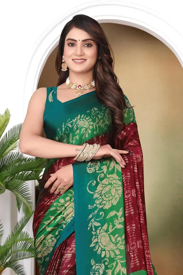 Maroon_Chiffon_Georgette_Chiffon_Georgette_Saree_For_Women