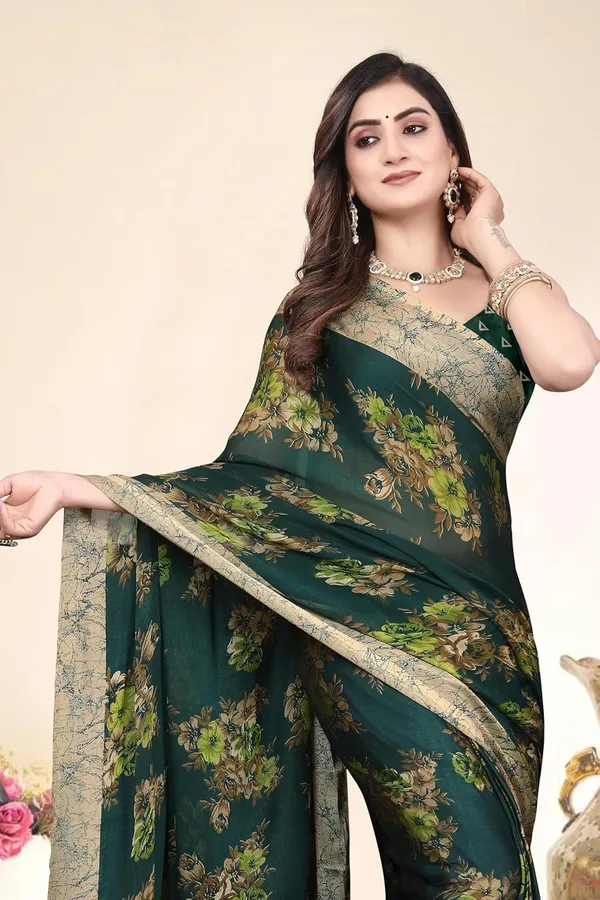 Green_Chiffon_Georgette_Chiffon_Georgette_Saree_For_Women