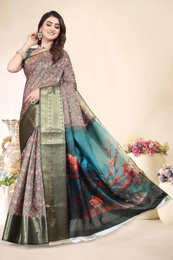 Multicolour_Cotton_Silk_Blend_Art_Silk_Saree_For_Women