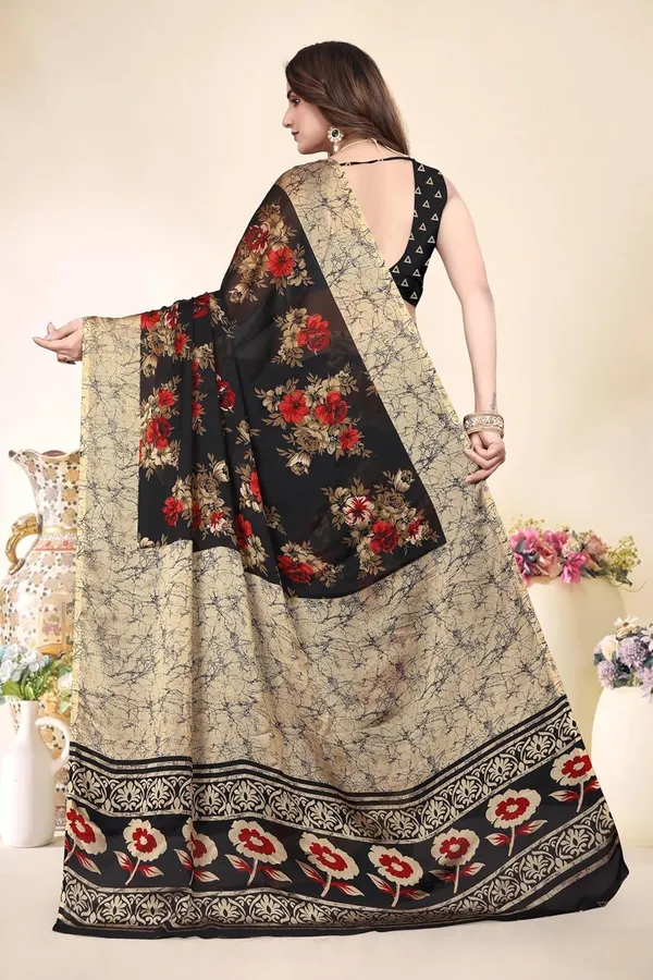 Black_Chiffon_Georgette_Chiffon_Georgette_Saree_For_Women