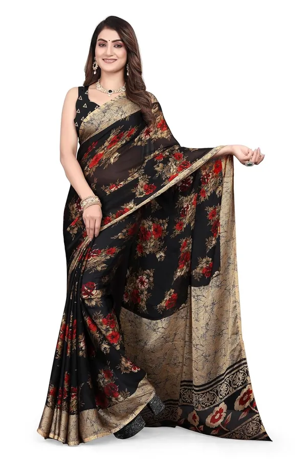 Black_Chiffon_Georgette_Chiffon_Georgette_Saree_For_Women