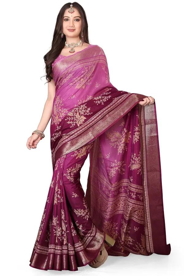 Pink_Silk_Blend_Printed_Dola_Silk_Saree_For_Women