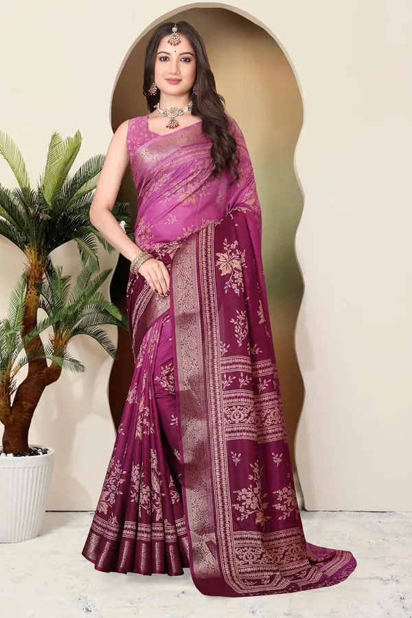 Pink_Silk_Blend_Printed_Dola_Silk_Saree_For_Women