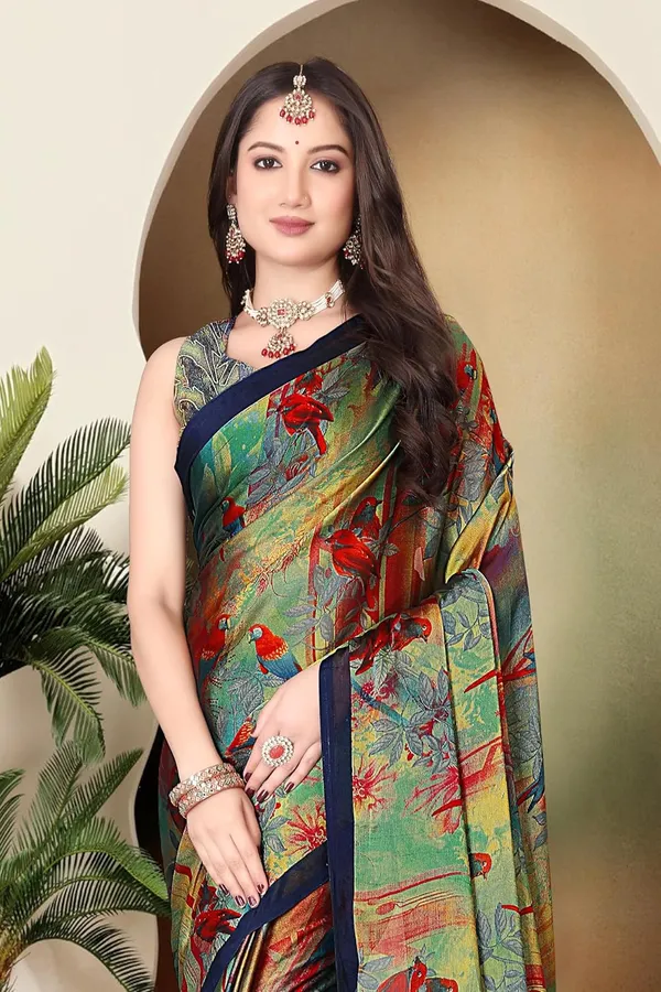 Multi_Mirchi_Chiffon_Printed_Chiffon_Saree_For_Women