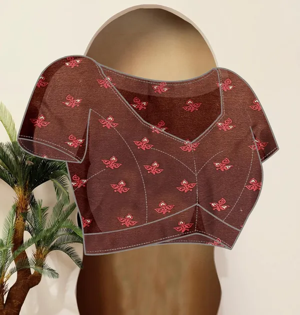 Brown_Chiffon_Zari_Chiffon_Saree_For_Women