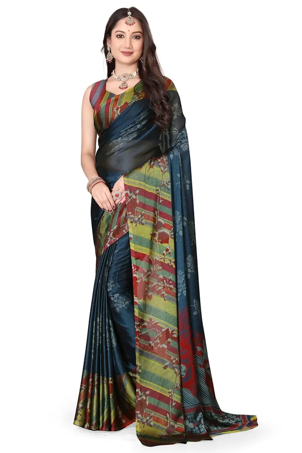 Teal_Blue_Chiffon_Printed_Chiffon_Saree_For_Women