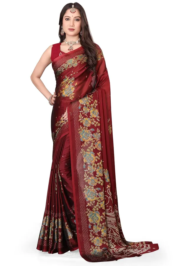 Maroon_Chiffon_Zari_Chiffon_Saree_For_Women