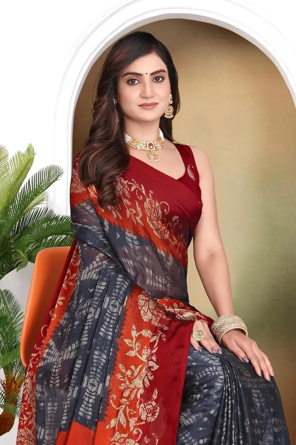 Grey_Phanka_Georgette_Chiffon_Georgette_Saree_For_Women