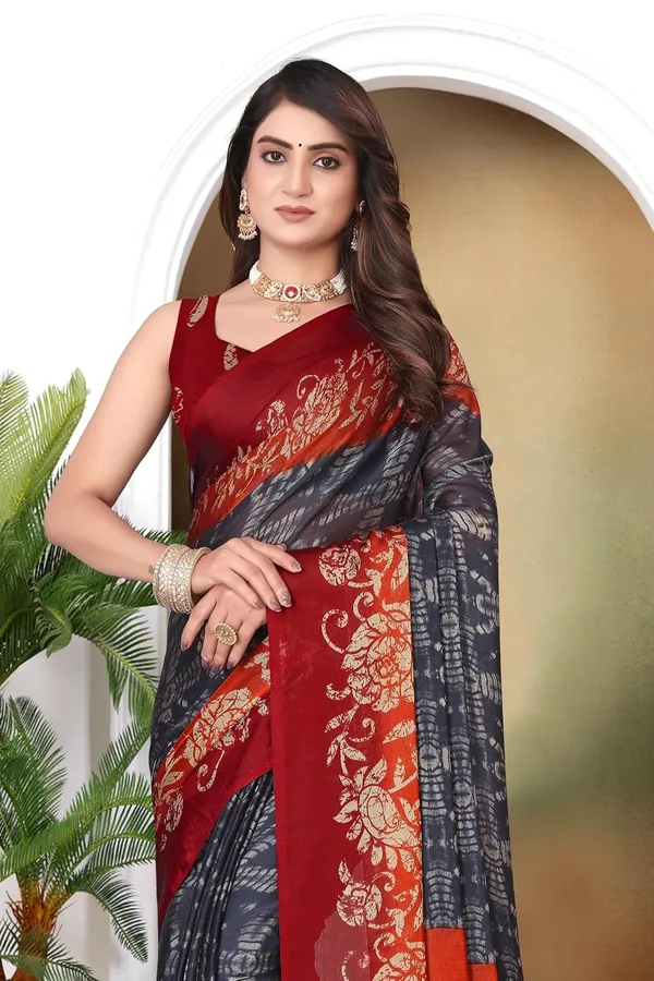 Grey_Phanka_Georgette_Chiffon_Georgette_Saree_For_Women
