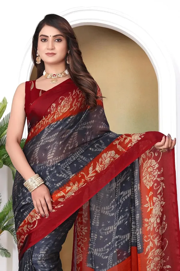 Grey_Phanka_Georgette_Chiffon_Georgette_Saree_For_Women