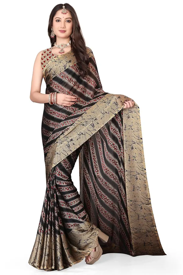 Black_Marble_Georgette_Chiffon_Georgette_Saree_For_Women