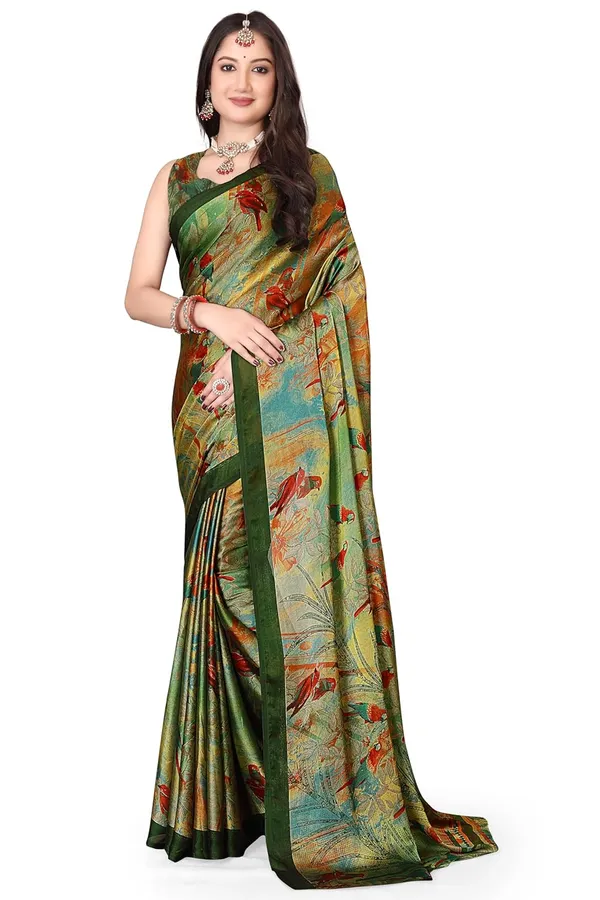 Green_Chiffon_Printed_Chiffon_Saree_For_Women