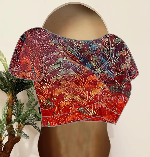 Orange_Chiffon_Printed_Chiffon_Saree_For_Women
