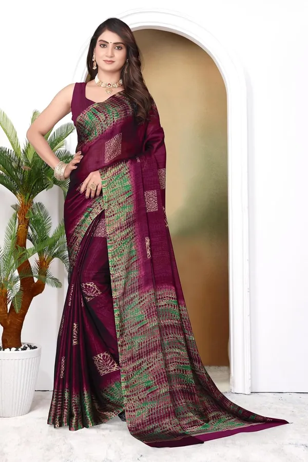 Purple_Polyester_Printed_Chiffon_Saree_For_Women