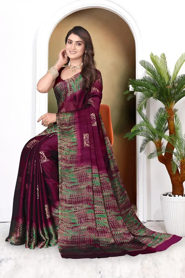 Purple_Polyester_Printed_Chiffon_Saree_For_Women