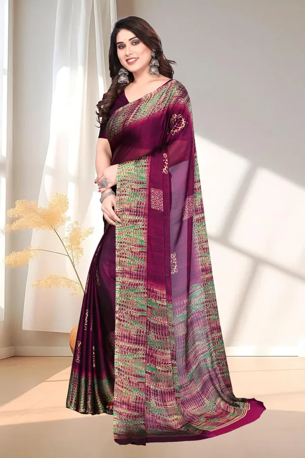 Purple_Polyester_Printed_Chiffon_Saree_For_Women