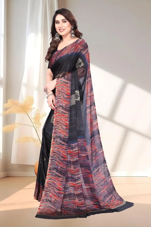 Black_Polyester_Printed_Chiffon_Saree_For_Women