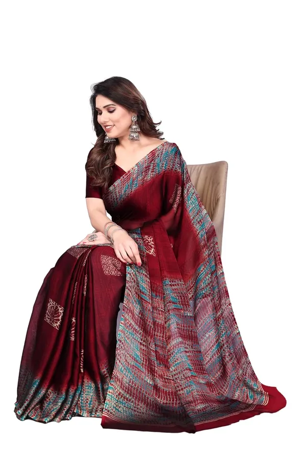 Maroon_Polyester_Printed_Chiffon_Saree_For_Women