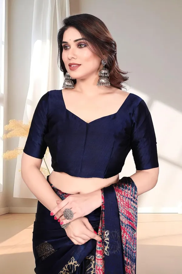 Dark_Blue_Polyester_Zari_Chiffon_Saree_For_Women