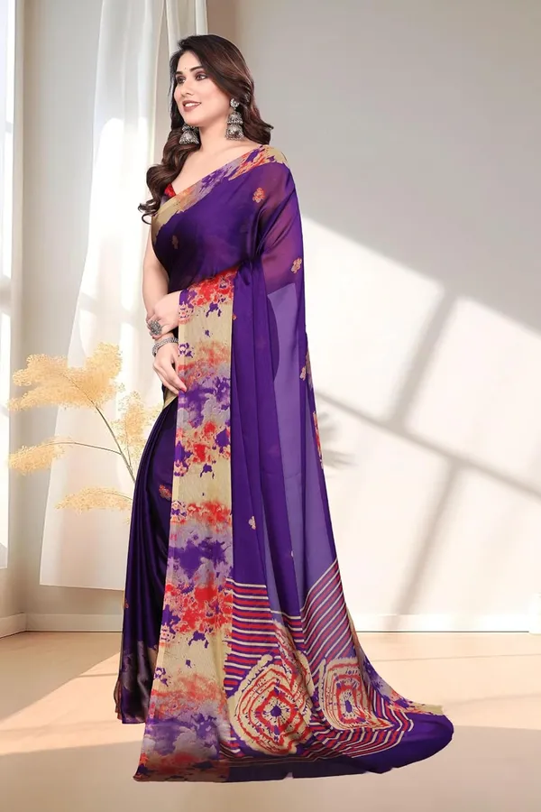 Navy_Blue_Chiffon_Printed_Chiffon_Saree_For_Women
